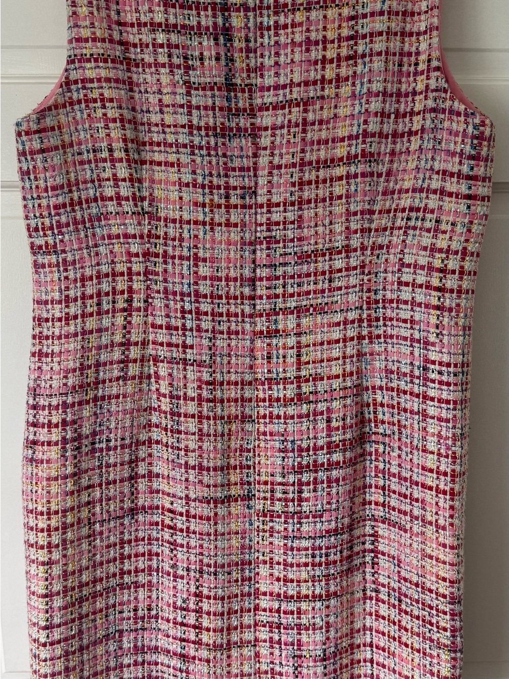 Talbots Pink Tweed Midi Sheath Dress - Picture 3 of 4